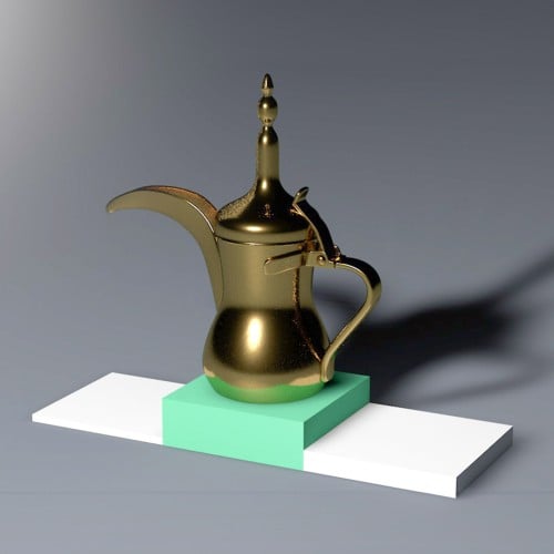 نمذجة دلة عربية 3D