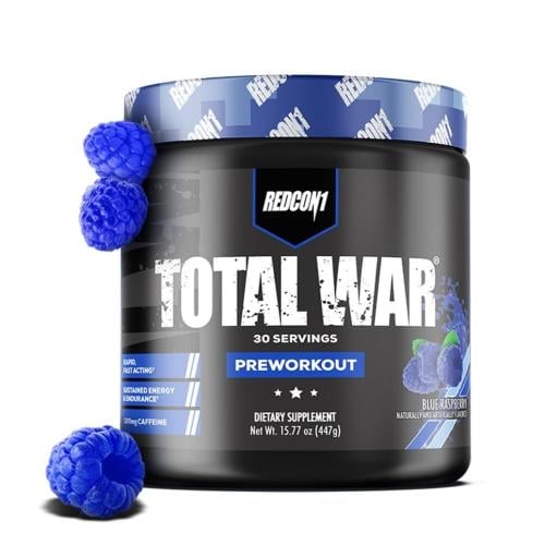 Redcon1 Total War Pre Workout - Blue Raspberry - 4...