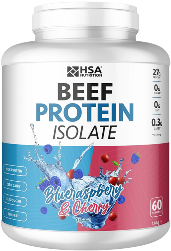 Hsa nutrition iso beef blue Raspberry & Cherre