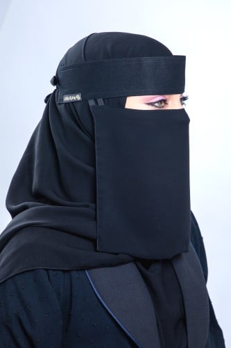 نقاب قماش ملكي مقاس وسط بمقوى وبدون مقوى خيطين من...