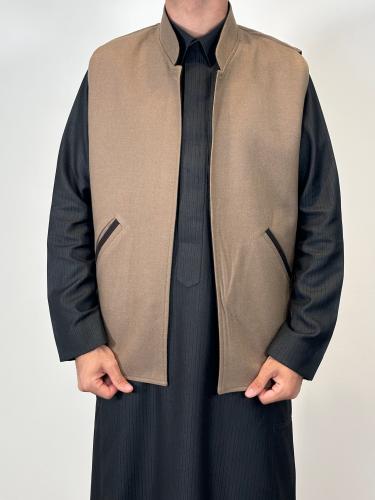 سديري رجالي دبل فيس جوج بيج غامق وبنفسجي غامق BB65...