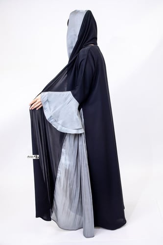 عباية نص كلوش انترنت مع كلفة بالجوانب وكم طبقات لو...