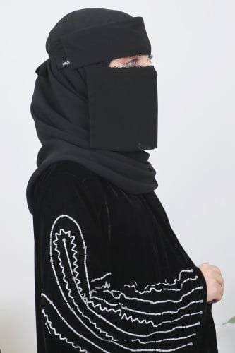 نقاب برده (بغطى) حجم قصير بمغاط او مغاطين BB064