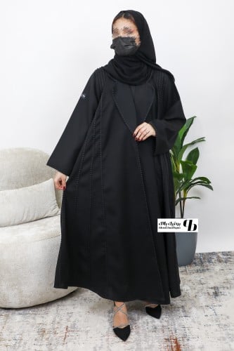 عبايه كلوش كلفه قماش العبايه كتان BB031
