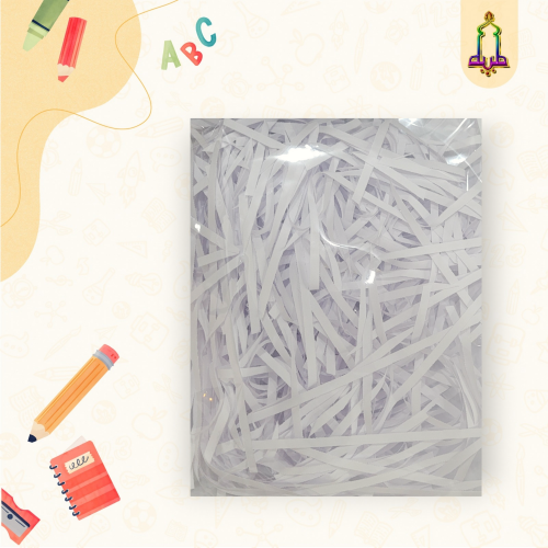 ورق كريش مقصص هدايا ابيض