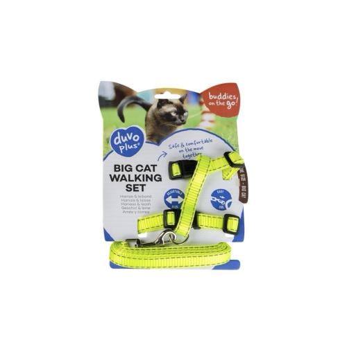 حزام المشي للقطط Big Cat Walking Set Reflective Un...