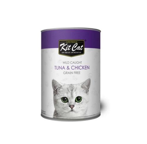 كت كات طعام رطب للقطط معلبات التونة و الدجاج 400 ج...