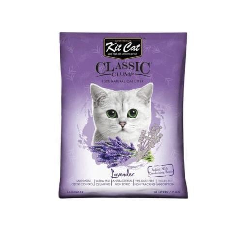 كت كات رمل كلاسيك للقطط برائحة اللافندر 10 لتر
