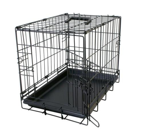 ديوفو قفص للكلاب مع بابين مقاس M