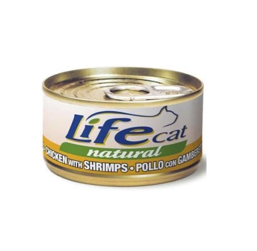 لايف كات طعام رطب للقطط بنكهة الدجاج مع الجمبري ٨٥...