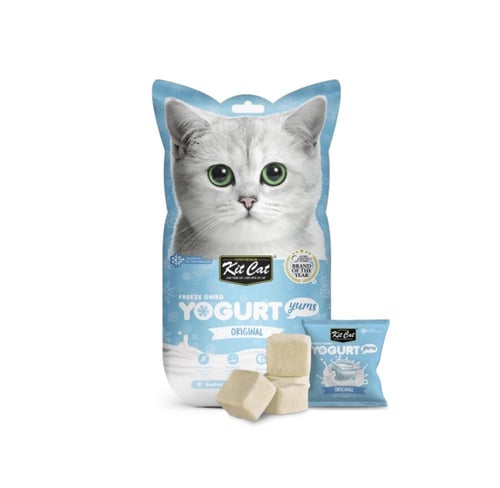 كت كات يوقارت مكافآت مجففة للقطط بنكهة الزبادي 10غ