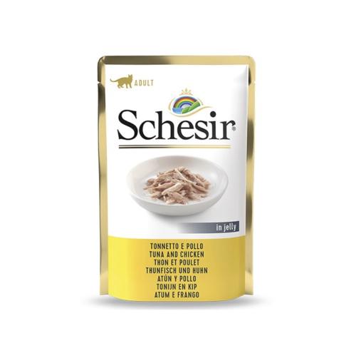 شيزر طعام رطب للقطط البالغة بنكهة التونة والدجاج ف...