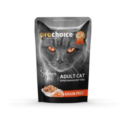 بروتشويز أظرف طعام قطط سلمون مع الكبد 85ج 12 حبة ف...