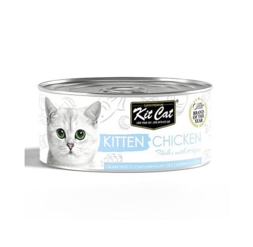 كت كات طعام رطب للقطط الصغيرة معلبات الدجاج 80غ