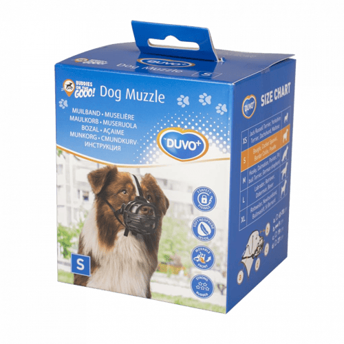 دوفو كمامة التدريب المطاطية للكلاب S