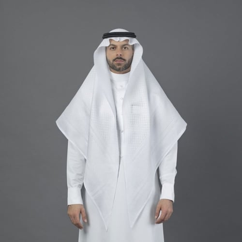 شماغ البسام برييز (BREEZ) الأبيض