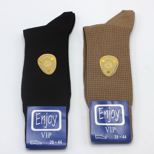 جوراب رجالي طويل قطن 39-44 Enjoy socks