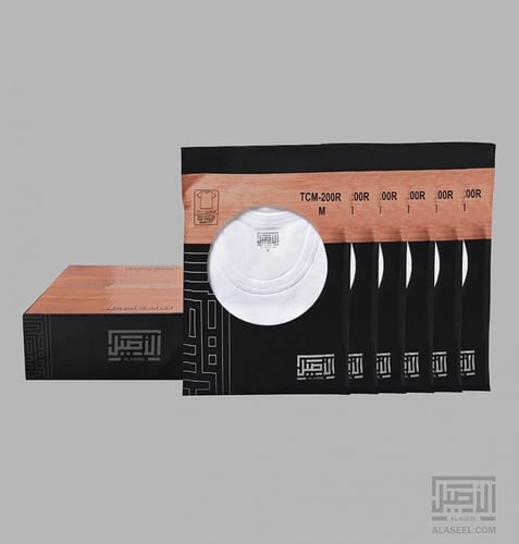 الأصيل فنيلة رجالي نصف كم دائري