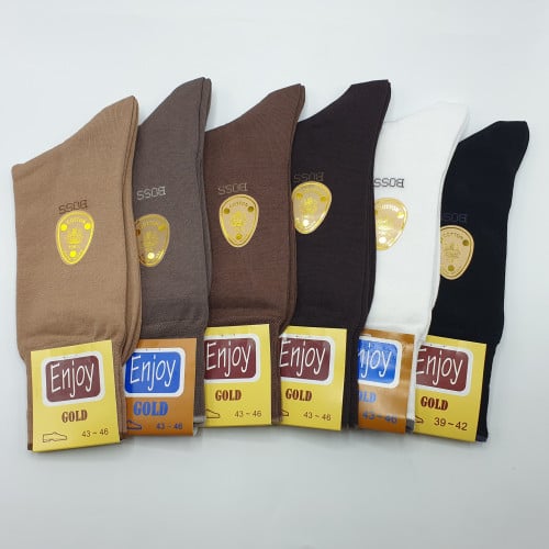 جوراب رجالي طويل قطن 39-42 Enjoy socks