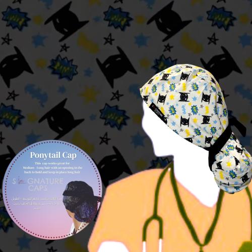 Surgical cap - قبعة جراحية Batman logo