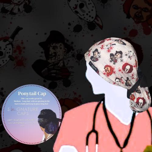 Surgical cap Halloween horror “قبعة جراحية"