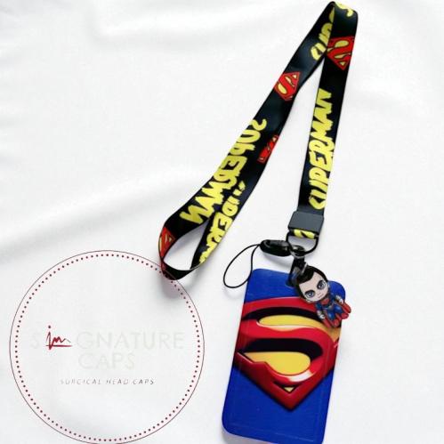 Superman logo badge holder
