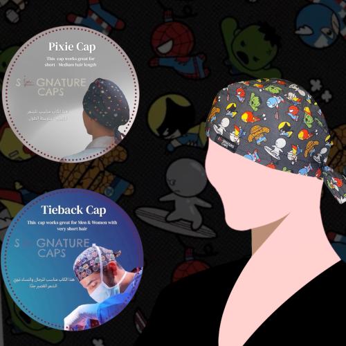 Mini Superheroes Surgical Cap