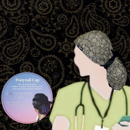 Paisley Cashew Surgical Cap