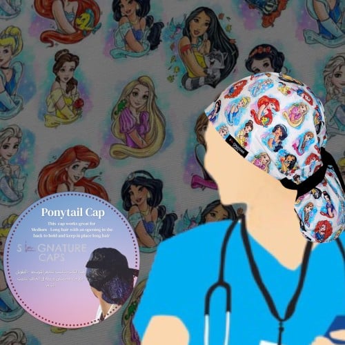 Disney Princesses Surgical cap-قبعة جراحية