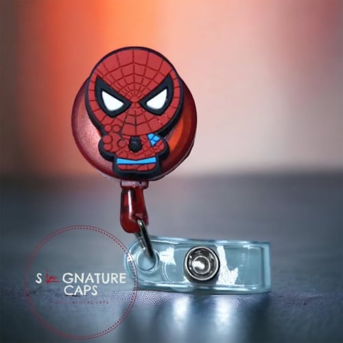 Spiderman badge holder