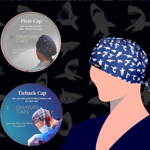 Sharks Surgical cap