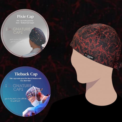 Blood Stains Surgical Cap