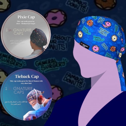 "قبعة جراحية" General Surgery Donuts Surgical Cap