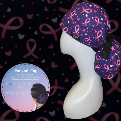 pink ribbon Surgical cap