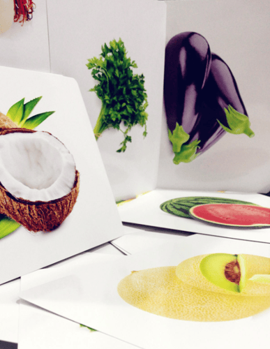 البطاقات الضمنية - فواكه وخضار