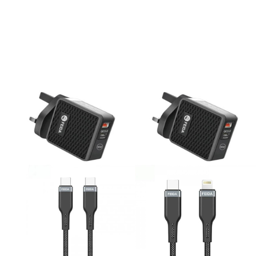 عرض 2 افياش جدارية + 2 كيابل تايب سي تايب سي و تاي...