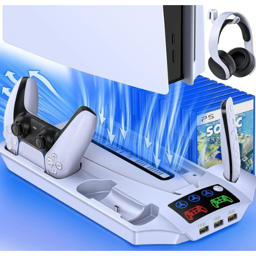 حامل وقاعدة تبريد وشحن بلايستيشن 5