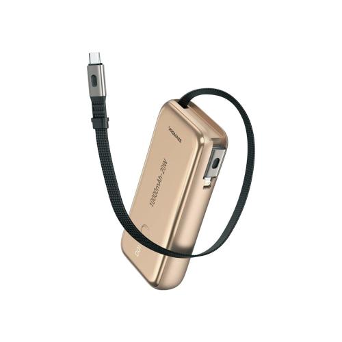 شاحن متنقل معدن كامل مقاوم للصدمات بسعة 10000mAh