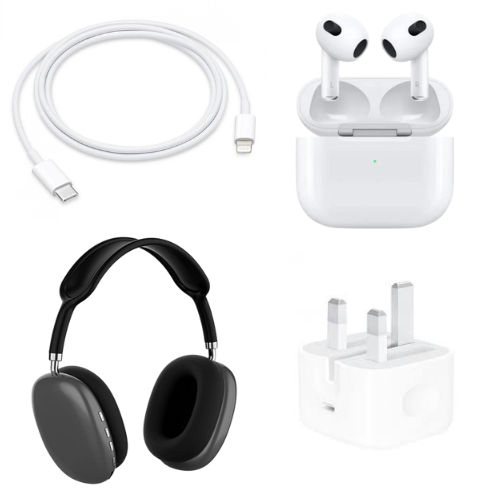 عرض سماعتين وكيبل PD ايفون وفيش بقوة 20 واط