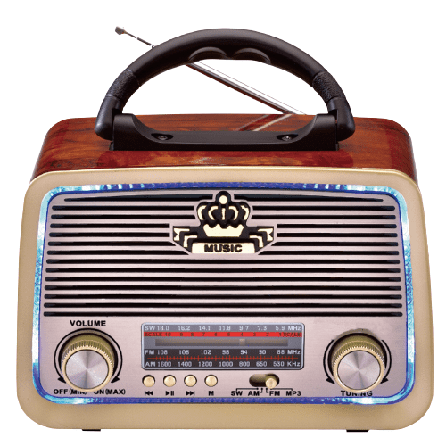 سماعة راديو زمان محمول مزود ببلوتوث