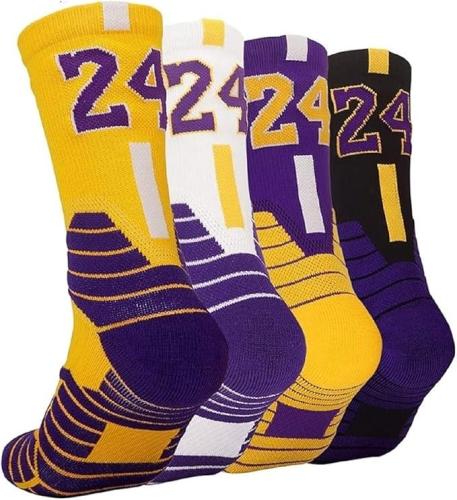 الكوتش 4 ازواج من جوارب كرة السلة، جوارب رياضية لل...