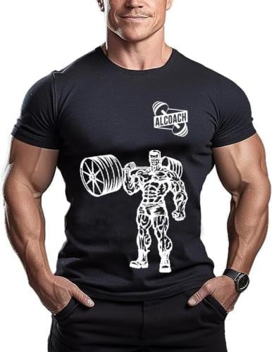 T-SHIRT .تي شيرت مصنوع من قطن بتصميم نصف كم باكتاف...