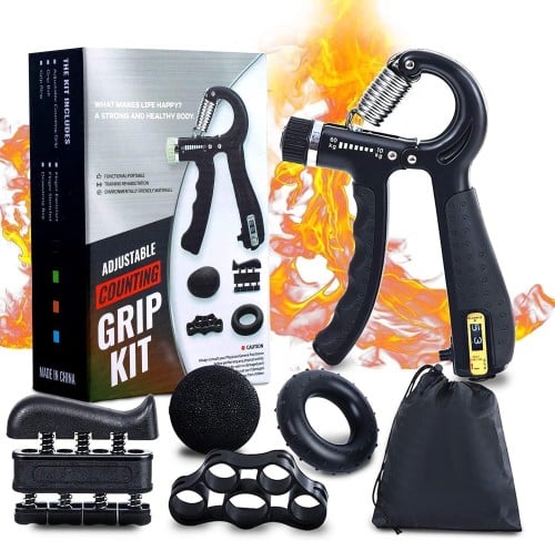 طقم تدريب لتقوية قبضة اليد مكون من 5 قطع - مجموعة...