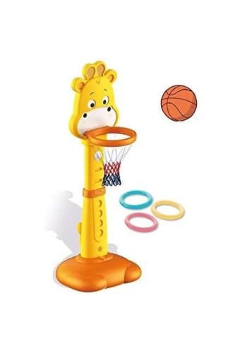 لعبة كرة السلة بتصميم زرافة من البلاستيك -13-1801L