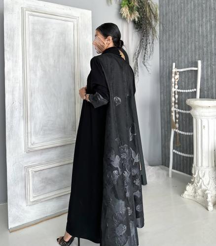 Summer crepe + jacquard from the back and sleeves