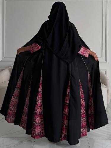 The fabric is crepe linen + triangular cut with a string + flared cut