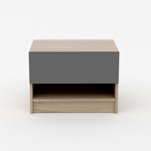 كمودينو طاولة سرير جانبية مزودة بدرج من ياقوتة