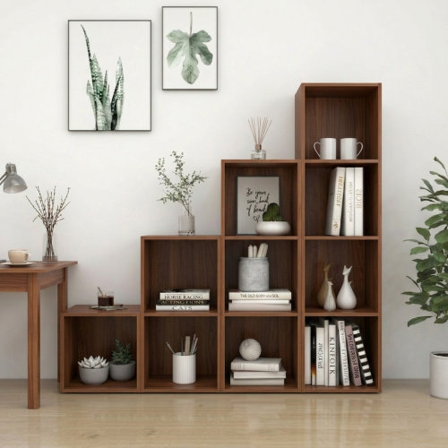 وحدة أرفف تخزين لون بني من ياقوتة