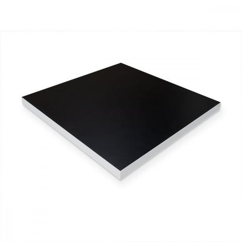 ركن قهوة مودرن بدرجين ورفوف جانبية - لون أبيض وأسو...