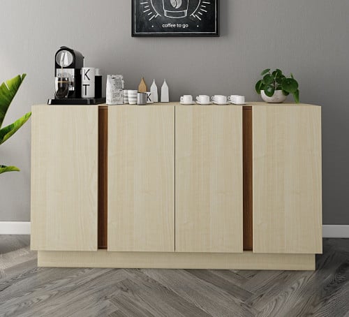 ركن قهوة لون بيج مع بني